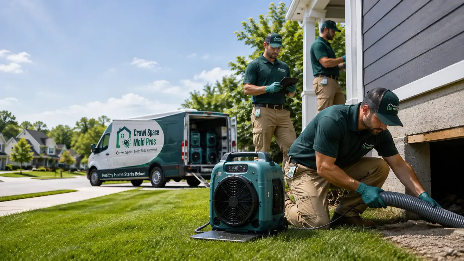 Crawl Space Mold Removal in Coffeyville, KS